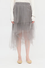 Brunello Cucinelli Asymmetrical Tulle Skirt