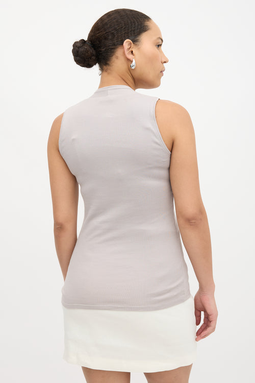 Brunello Cucinelli Beaded Gathered Tank Top