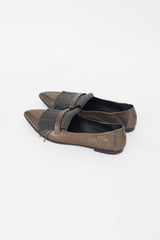 Brunello Cucinelli Brown Metallic Monili Fringe Loafer