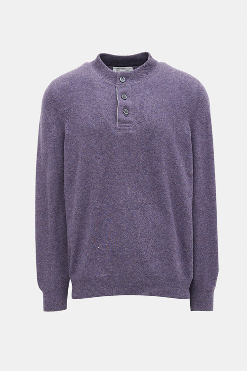 Brunello Cucinelli Cashmere Button Up Sweater