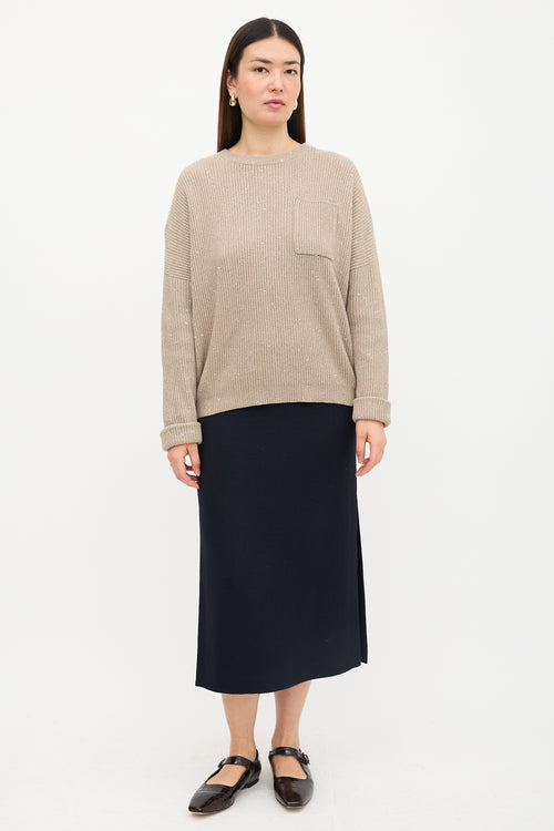 Brunello Cucinelli Cashmere & Wool Sequin Sweater