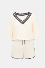 Brunello Cucinelli Cashmere & Silk Jersey Romper