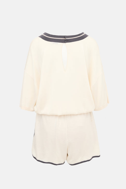 Brunello Cucinelli Cashmere & Silk Jersey Romper
