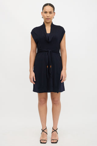 Brunello Cucinelli Cashmere & Silk Layered Dress