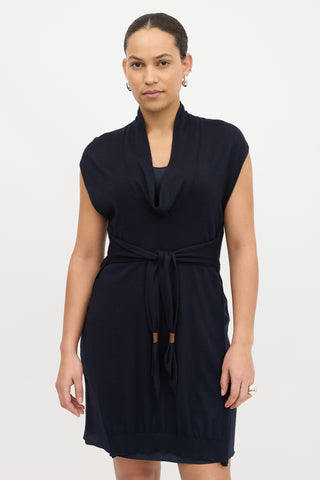 Brunello Cucinelli Cashmere & Silk Layered Dress