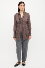 Brunello Cucinelli Cashmere & Silk Shawl Cardigan