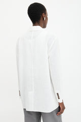 Brunello Cucinelli Chiffon Double Breasted Blazer