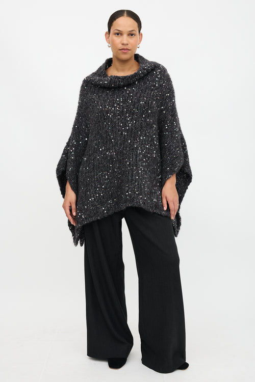 Brunello Cucinelli Chunky Knit Sequin Sweater