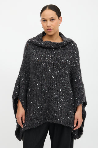 Brunello Cucinelli Chunky Knit Sequin Sweater