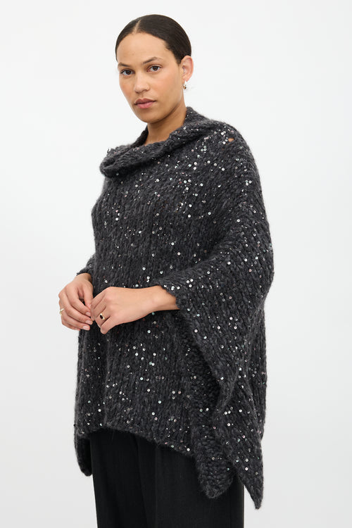 Brunello Cucinelli Chunky Knit Sequin Sweater