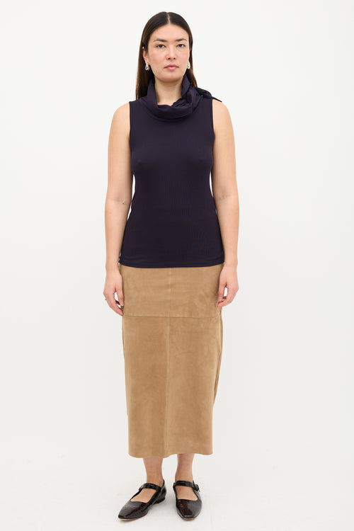 Brunello Cucinelli Cowl Neck Tank Top