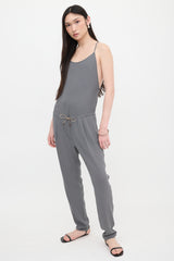 Brunello Cucinelli Crepe Tapered Leg Jumpsuit