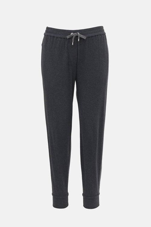 Brunello Cucinelli Cropped Monili Jogger Pant