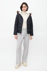 Brunello Cucinelli Dark Grey & Beige Reversible Jacket