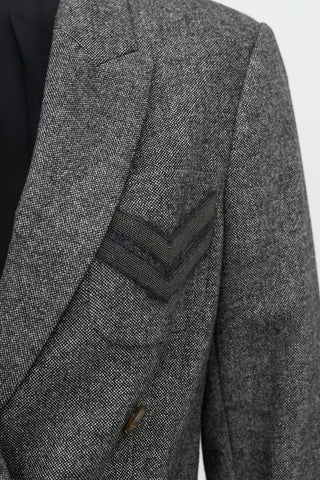 Brunello Cucinelli Donegal Wool & Cashmere Blazer