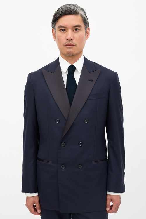 Brunello Cucinelli Double Breasted Tuxedo Jacket