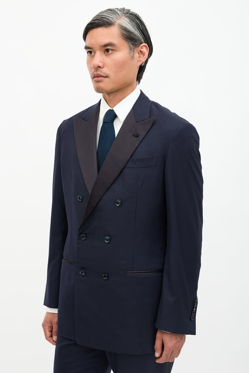 Brunello Cucinelli Double Breasted Tuxedo Jacket