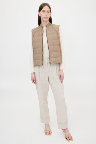 Brunello Cucinelli Down Monili Puffer Vest
