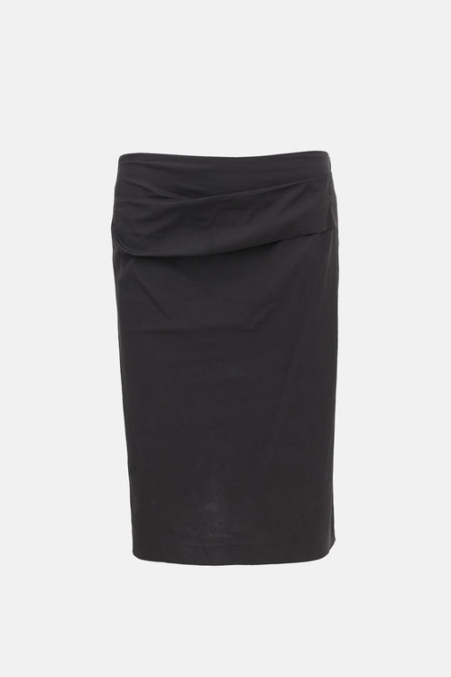 Brunello Cucinelli Draped Midi Skirt