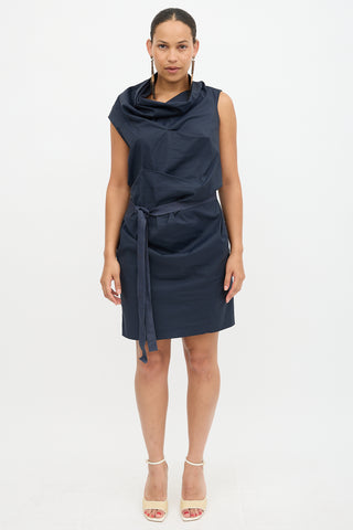 Brunello Cucinelli Draped Pleated Dress