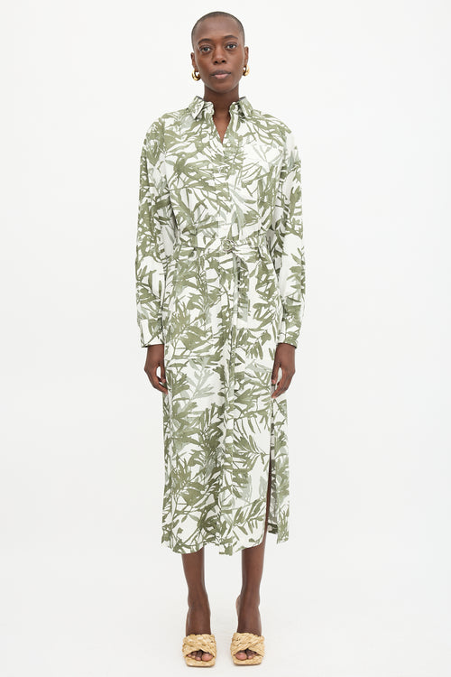 Floral Tie Shirt Dress