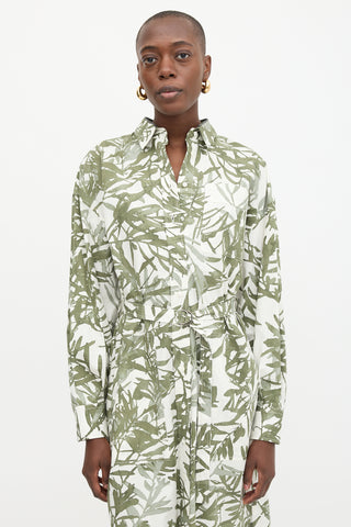 Floral Tie Shirt Dress