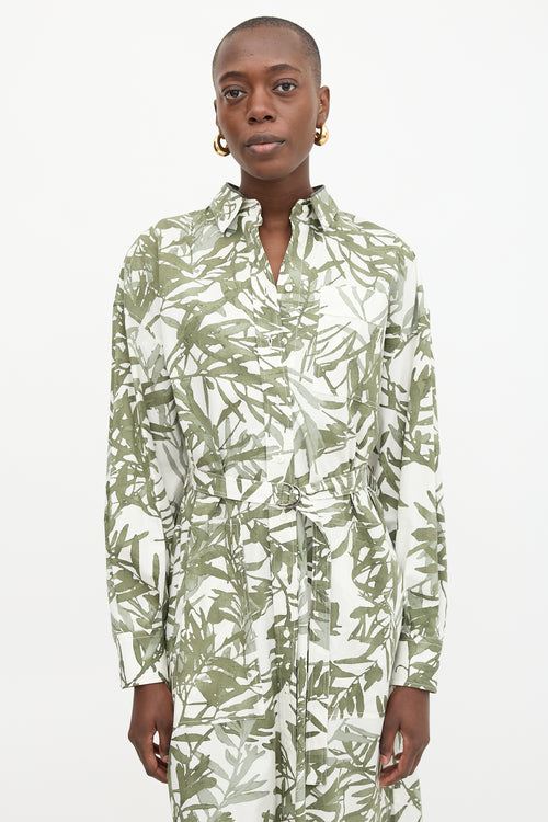 Floral Tie Shirt Dress