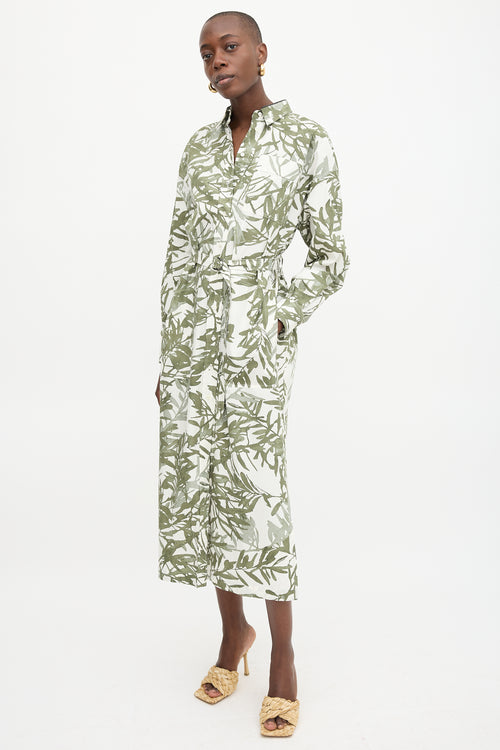 Floral Tie Shirt Dress