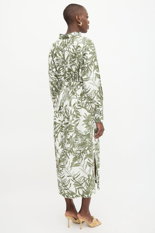 Floral Tie Shirt Dress