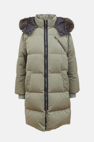 Brunello Cucinelli Hooded Monili Puffer Coat