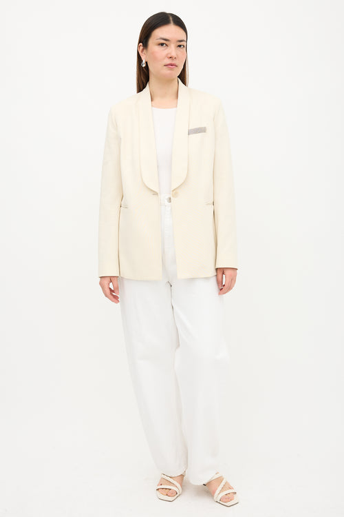 Brunello Cucinelli Jersey Monili Blazer