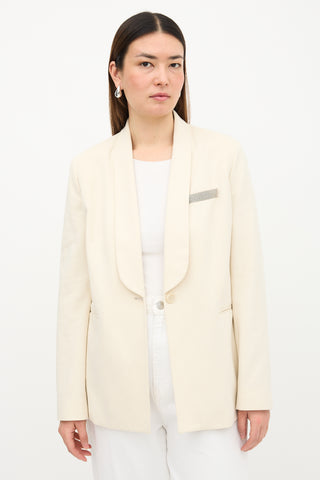 Brunello Cucinelli Jersey Monili Blazer