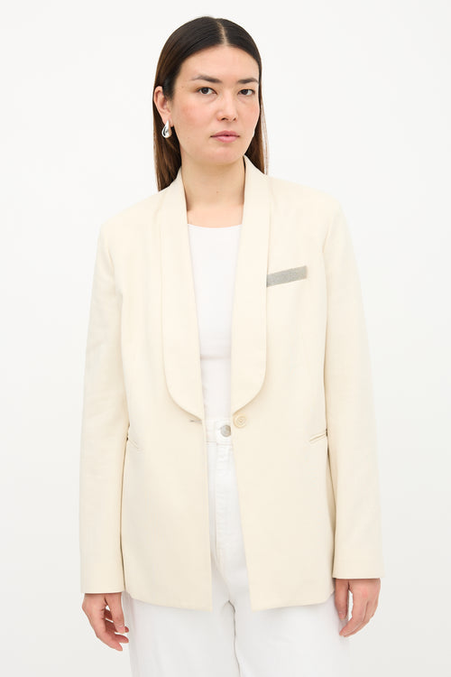 Brunello Cucinelli Jersey Monili Blazer