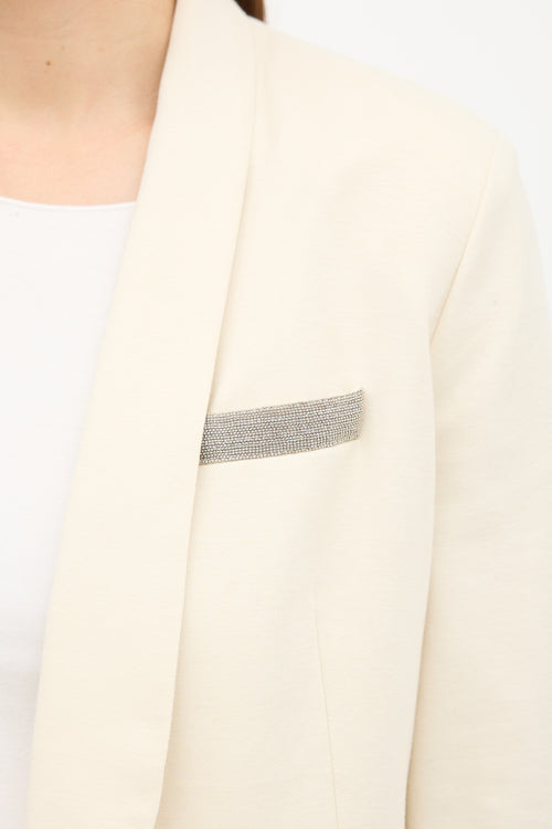 Brunello Cucinelli Jersey Monili Blazer