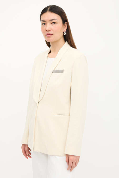 Brunello Cucinelli Jersey Monili Blazer