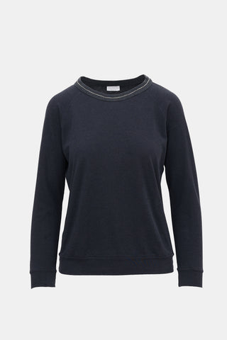 Brunello Cucinelli Jersey Monili Top