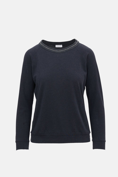 Brunello Cucinelli Jersey Monili Top