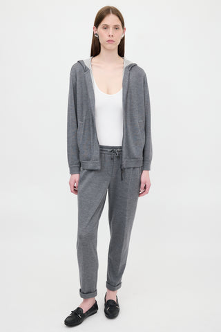 Brunello Cucinelli Jersey Monili Jogger Pant