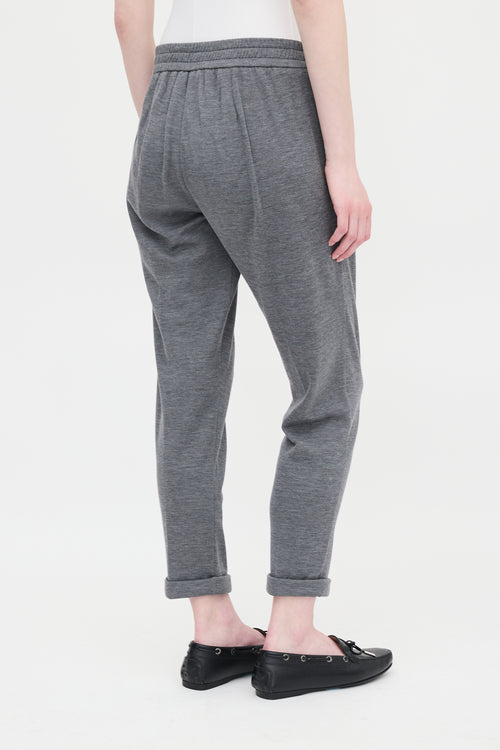 Brunello Cucinelli Jersey Monili Jogger Pant