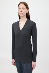 Brunello Cucinelli Jersey Monili Long Sleeve Top