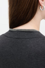 Brunello Cucinelli Jersey Monili Long Sleeve Top