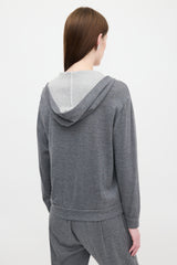 Brunello Cucinelli Jersey Zip Up Hoodie