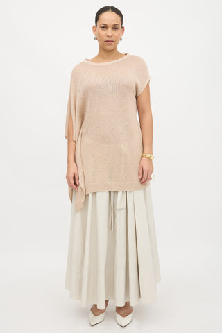 Brunello Cucinelli Knit Asymmetrical Top