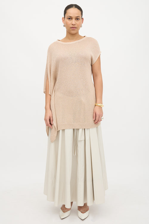 Brunello Cucinelli Knit Asymmetrical Top