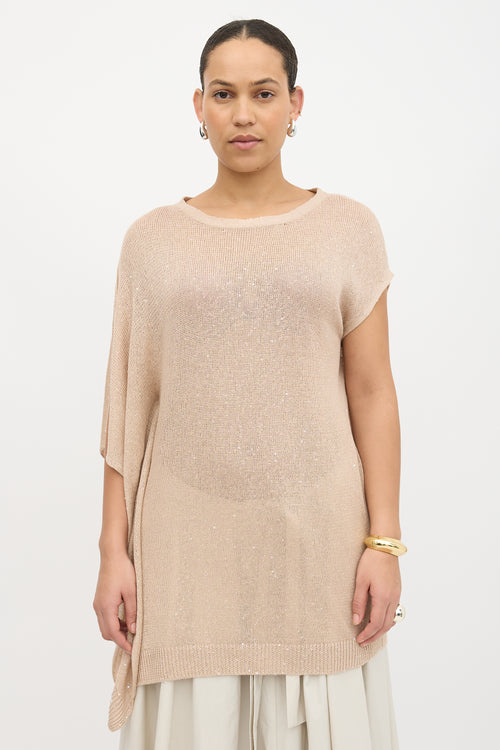 Brunello Cucinelli Knit Asymmetrical Top