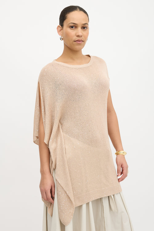 Brunello Cucinelli Knit Asymmetrical Top