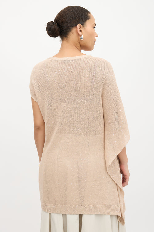 Brunello Cucinelli Knit Asymmetrical Top