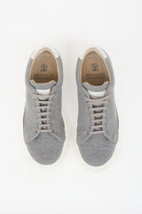 Brunello Cucinelli Knit Lace Up Sneaker