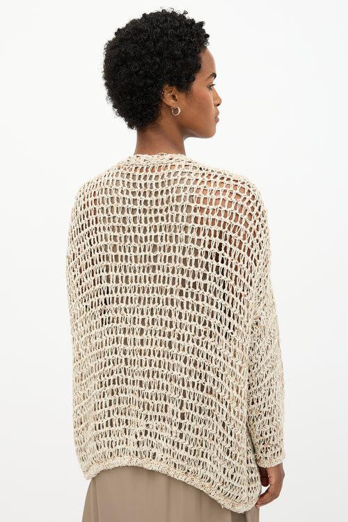 Brunello Cucinelli Crochet Sequin Cardigan