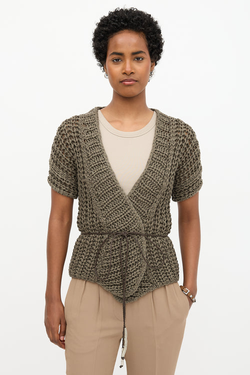 Brunello Cucinelli Short Sleeve Cardigan
